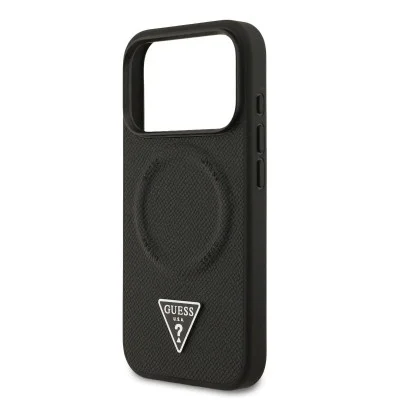 Guess Iphone 17 Pro Max Leather Case With Triangle Logo - Luxurious And Elegant Design